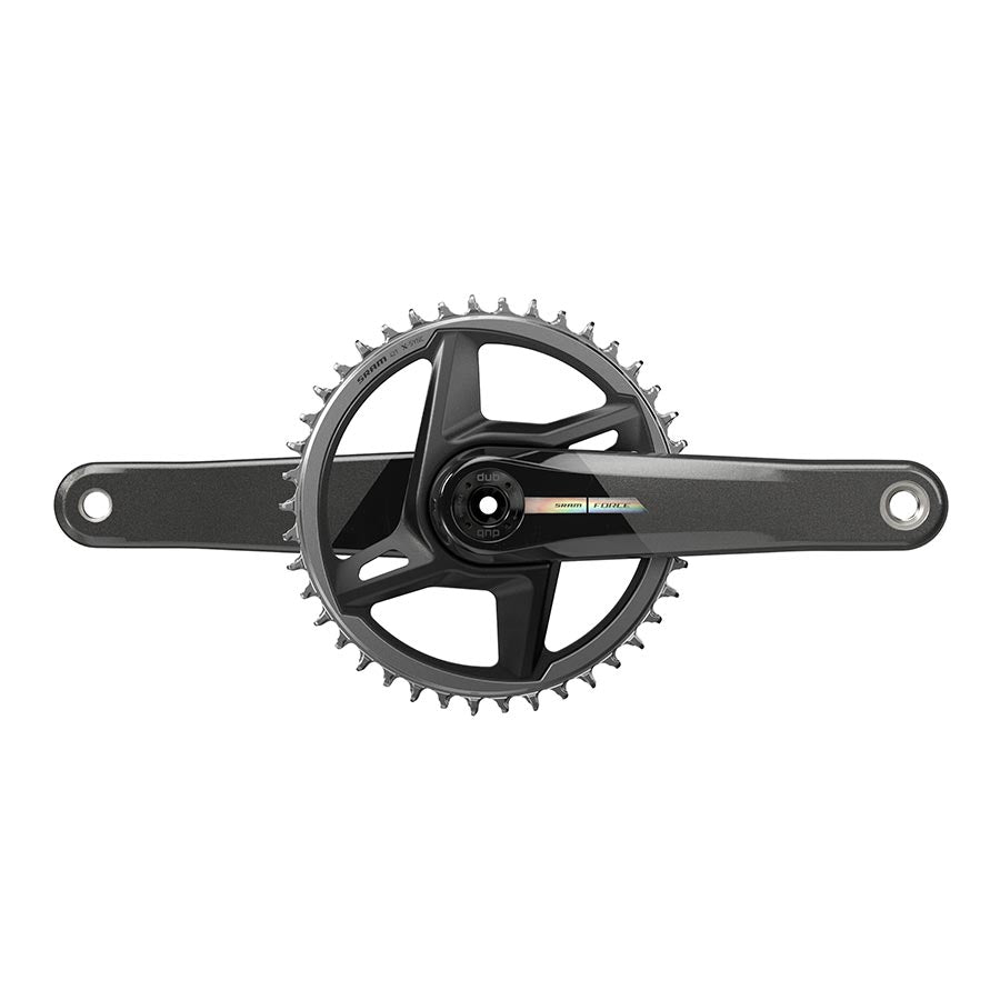 SRAM, Force D2 1x Wide, Crankset, Speed: 12, Spindle: 28.99mm, BCD: Direct Mount, 40, DUB, 167.5mm, Black, Road Disc