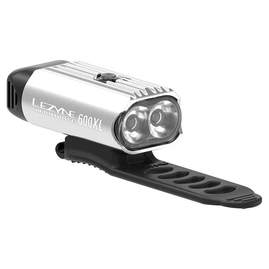 Lezyne, Micro Drive 600XL, Light, Front, Silver