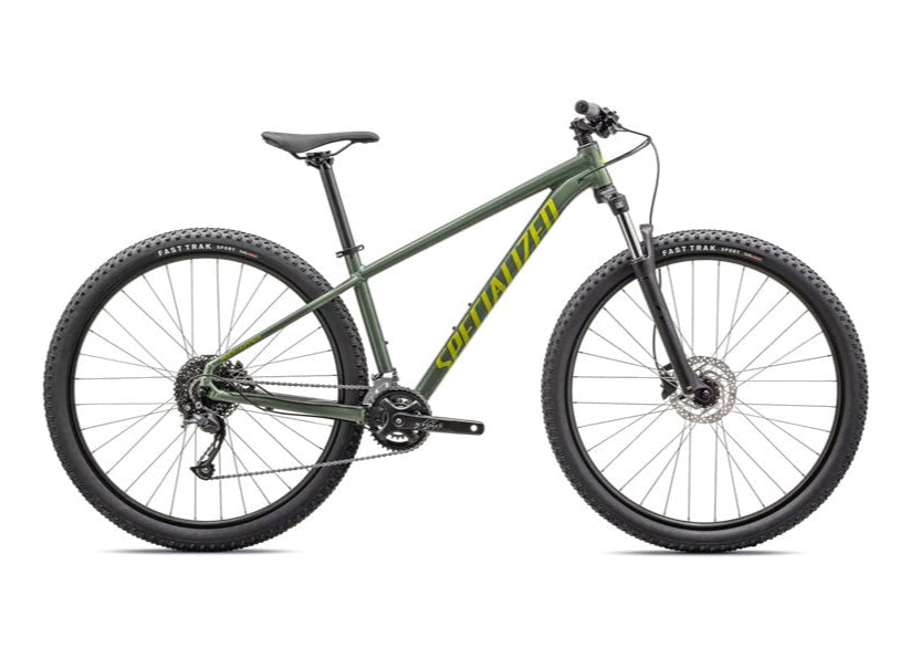 Specialized Rockhopper Base shown in GLOSS SAGE GREEN / OLIVE GREEN.