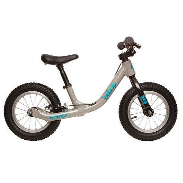 Bebop 12 Balance Bike shown in gray