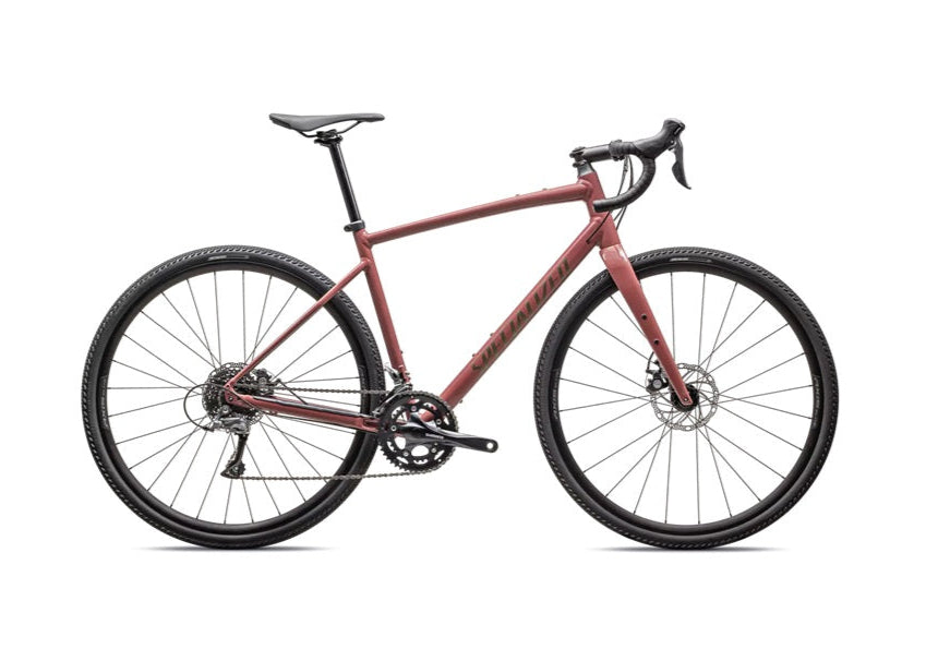 Specialized Diverge E5 shown in Gloss Spice / Gunmetal.