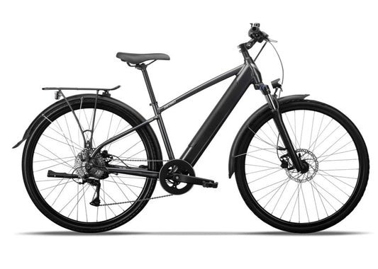Devinci eMilano shown in Graphite Blue