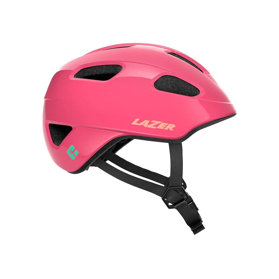 PNUT KINETICORE kids helmet shown in fushia