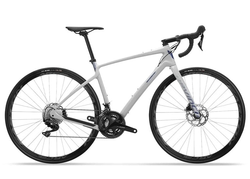 Devinci Hatchet carbon road bike shimano 105 skyscaper grey frame