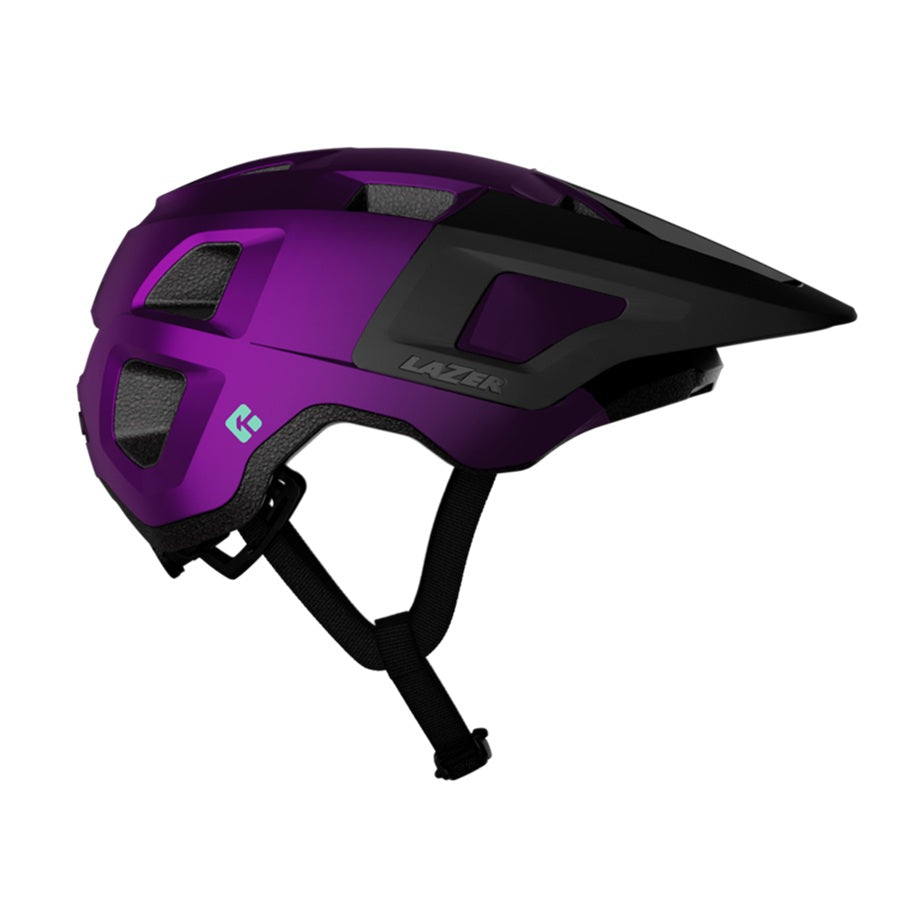 Lazer Lupo Helmet shown in Metallic Purple Black