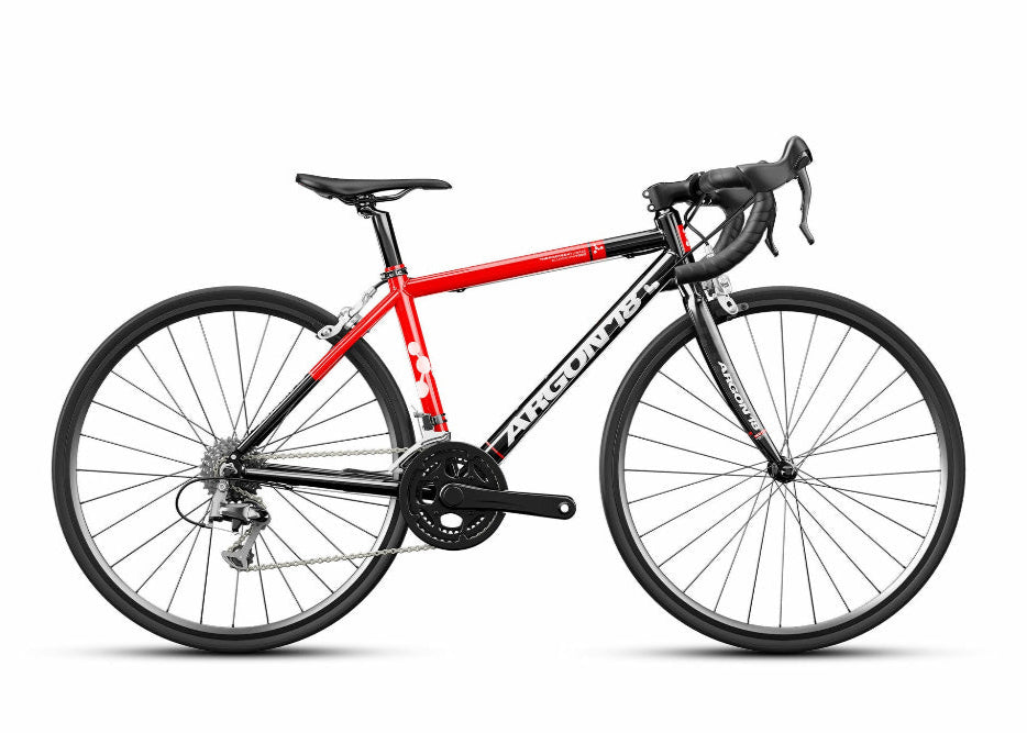 Kids road race bike black black in colour made Argon 18 model Xenon 24.