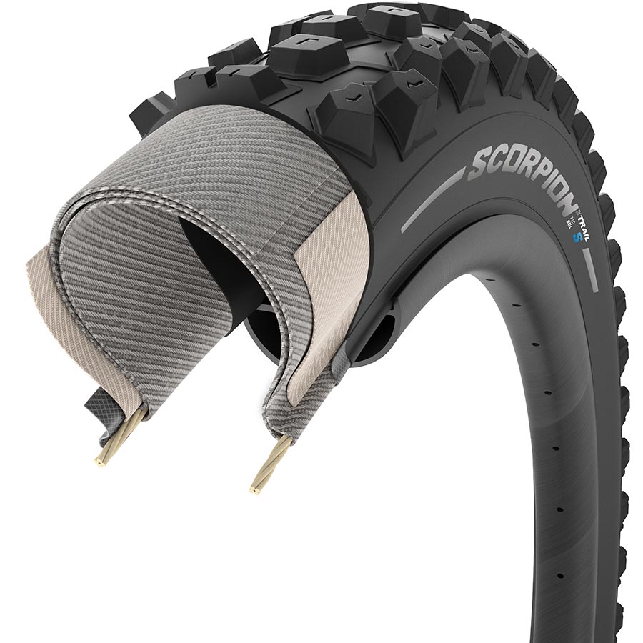 Pirelli, Scorpion Enduro S, Mountain Tire, 29x2.40, Folding, Tubeless Ready, SmartGRIP, ProWALL, 60TPI, Black