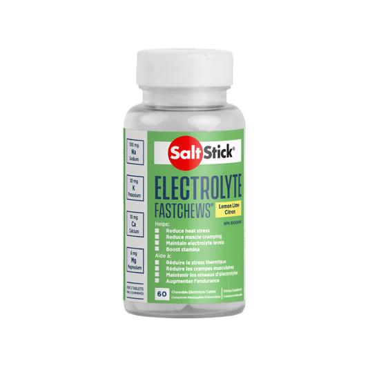 SaltStick FastChews 60 Tablet- Bottle lemon lime.