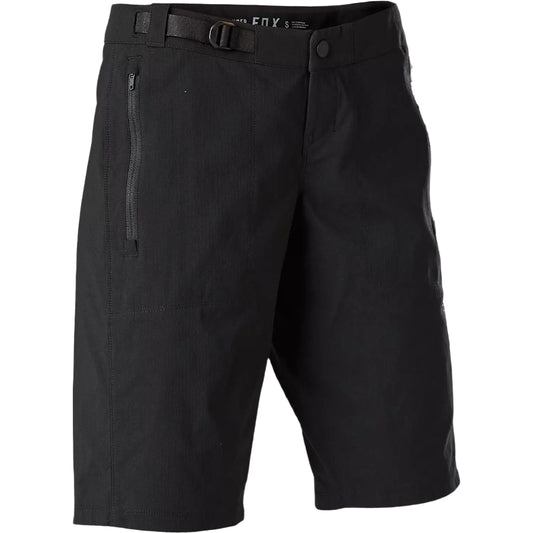 Black shorts with a belt on a transparent background