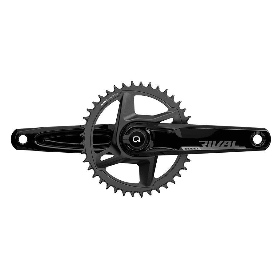 SRAM, Rival D1 Quarq Wide 1x, Power Meter Crankset, Speed: 12, Spindle: 28.99mm, 40, DUB, 172.5mm, Black, Road Disc