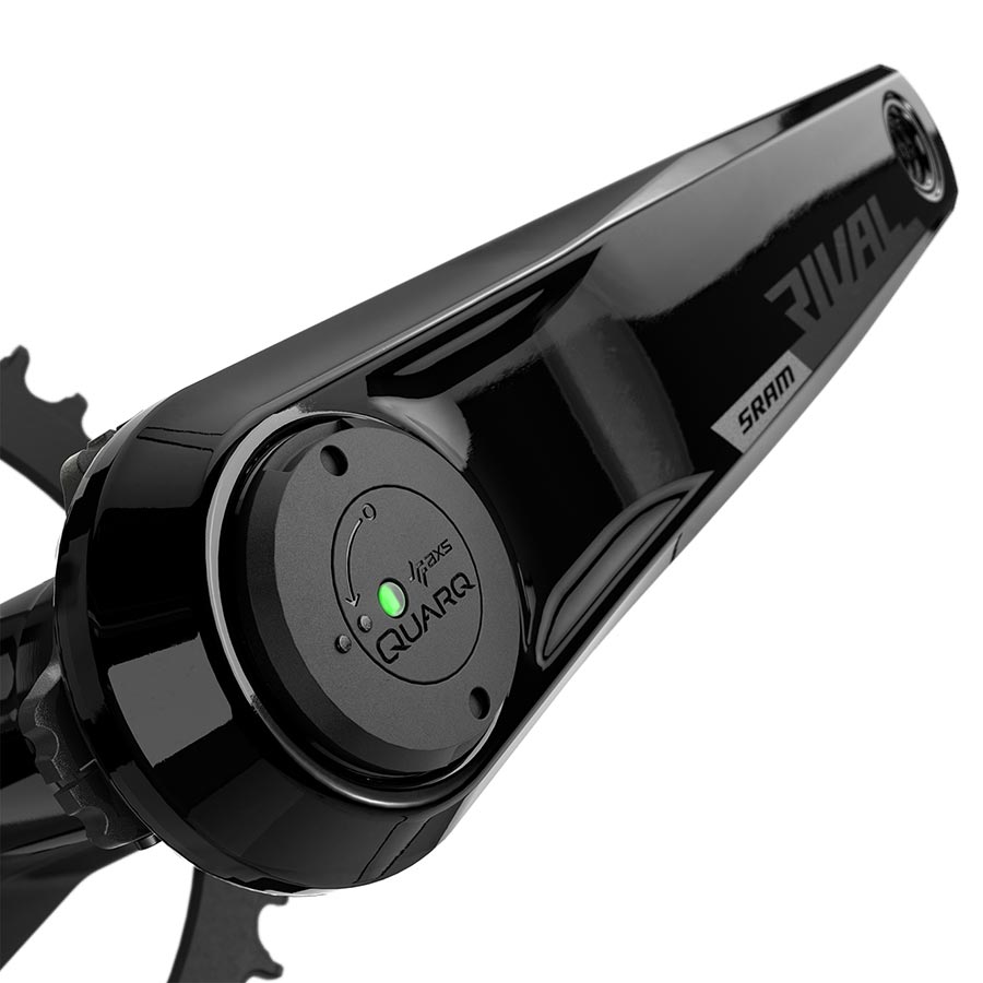 SRAM, Rival D1 Quarq Wide 1x, Power Meter Crankset, Speed: 12, Spindle: 28.99mm, 40, DUB, 172.5mm, Black, Road Disc
