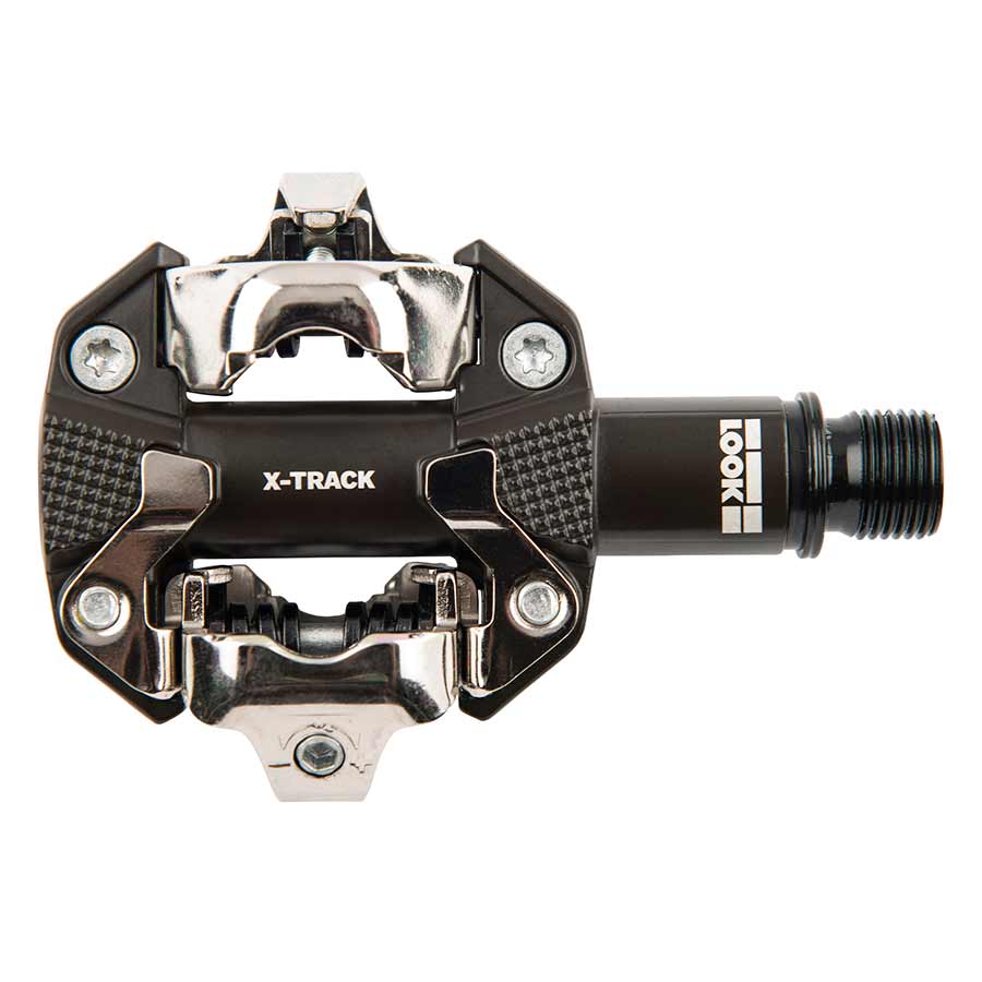 Look, X-Track, MTB Clipless Pedals, Aluminum body, Cr-Mo axle, 9/16'', Black