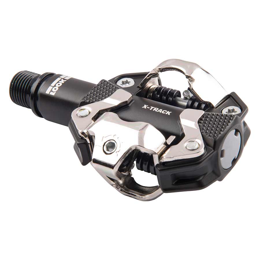 Look, X-Track, MTB Clipless Pedals, Aluminum body, Cr-Mo axle, 9/16'', Black