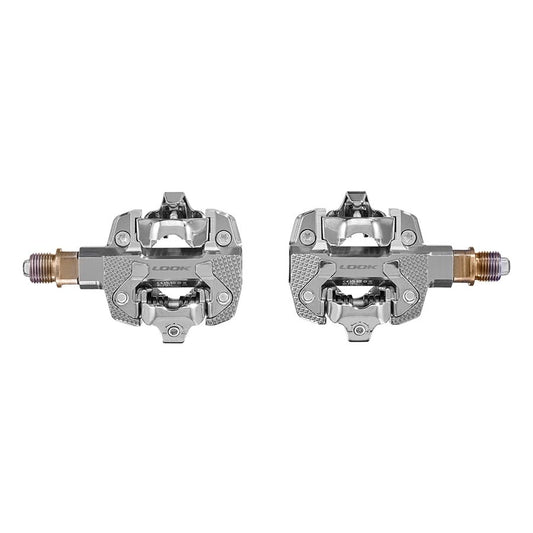 Look, X-Track Power Single, Pedals, Body: Aluminum, Spindle: Cr-Mo, 9/16'', Silver, Pair