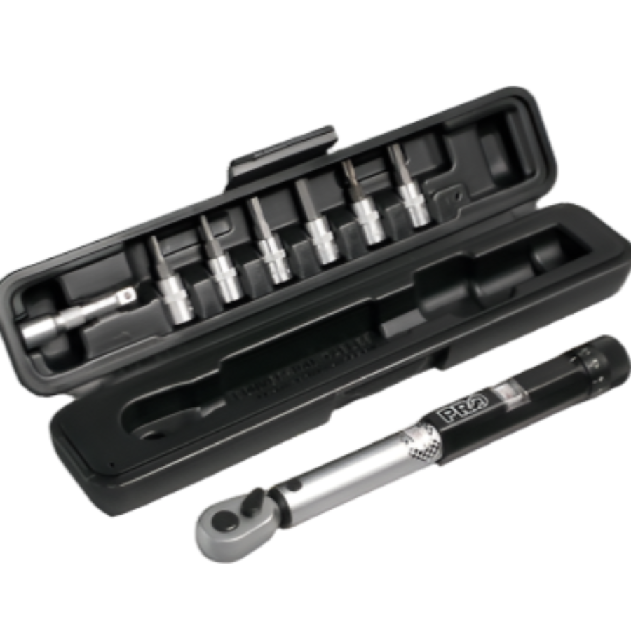 Pro Torque adjustable wrench with 3 to 15Nm range and a high quality, precision ensuring construction.