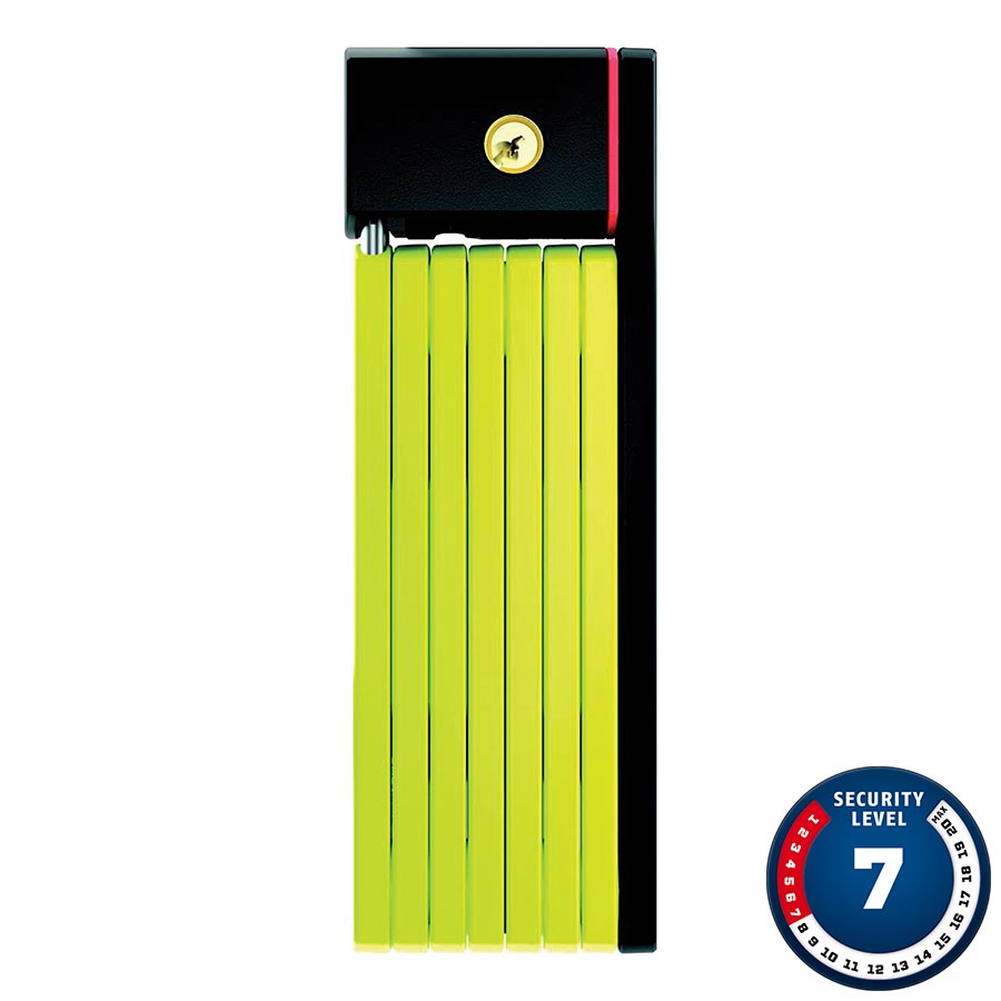 Abus, Bordo Big uGrip 5700, Folding Lock, Key, 100cm, 3.3', 5mm, Green