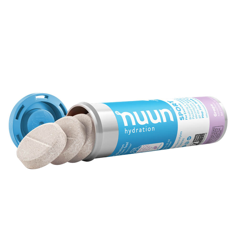 Nuun, Sport, Drink Mix, Grape, Box of 8, 10 servings