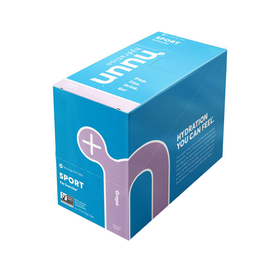 Nuun, Sport, Drink Mix, Grape, Box of 8, 10 servings