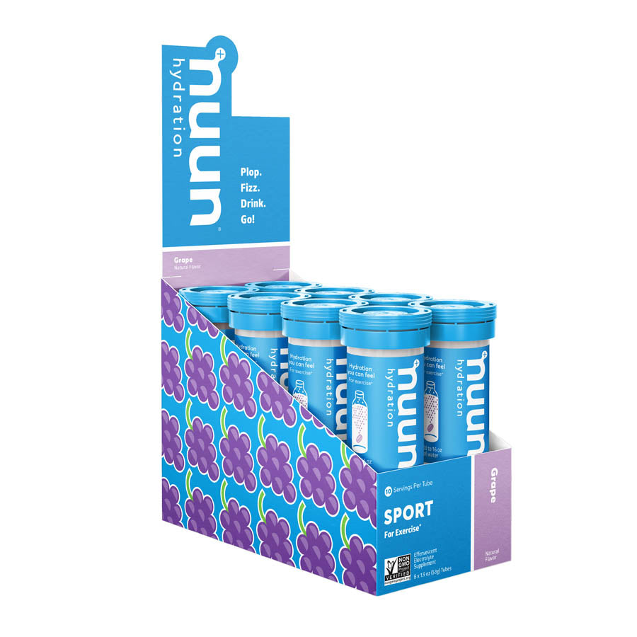 Nuun, Sport, Drink Mix, Grape, Box of 8, 10 servings