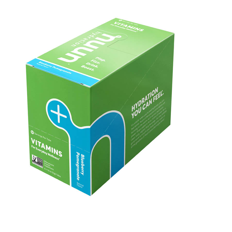 Nuun, Vitamins, Drink Mix, Blueberry/Pomegranate, Box of 8, 12 servings