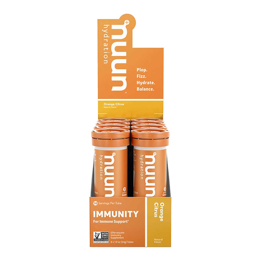 Nuun, Immunity, Drink Mix, Orange Citrus, Box of 8, 10 servings
