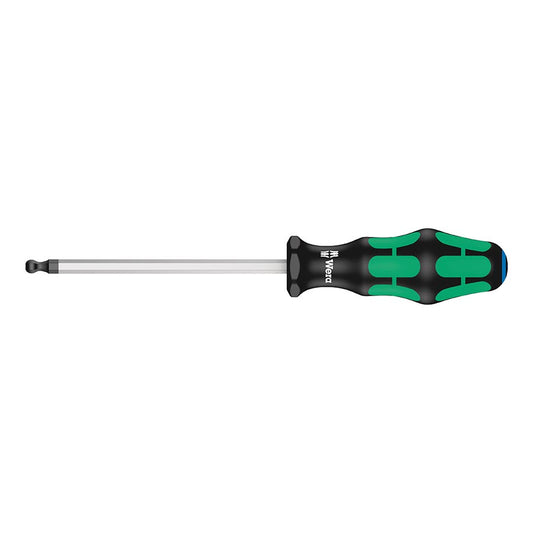 Wera, 352 Hex Ball End Screwdriver, Hex Wrench, Hex 6.0 x125mm, Metric
