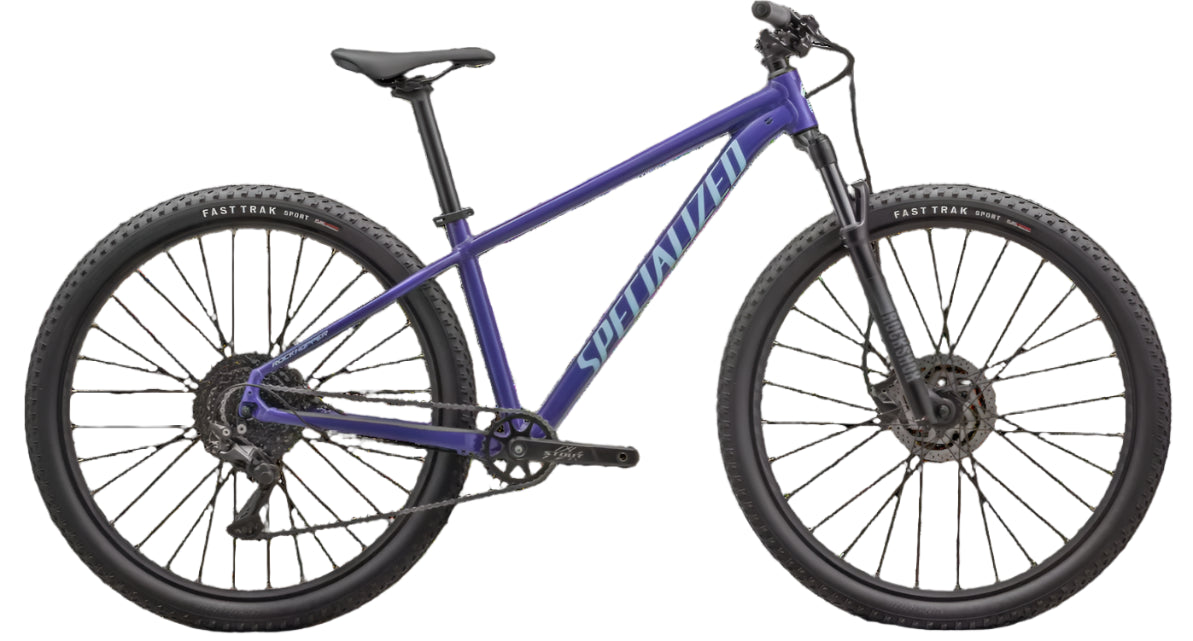 Specialized Rockhopper Comp shown in GLOSS PURPLE HAZE / ASTRAL BLUE.