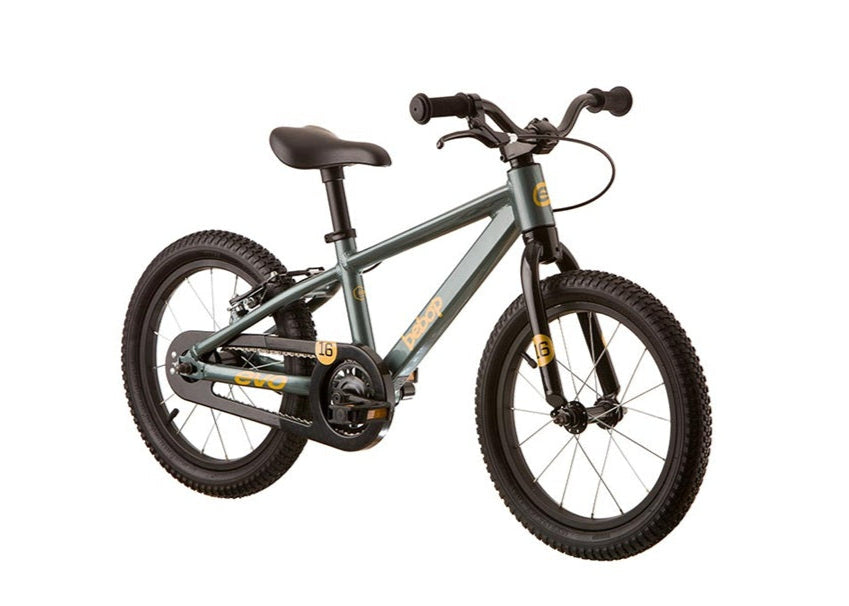 Evo bebop 16 kids bike shown in peachpeach