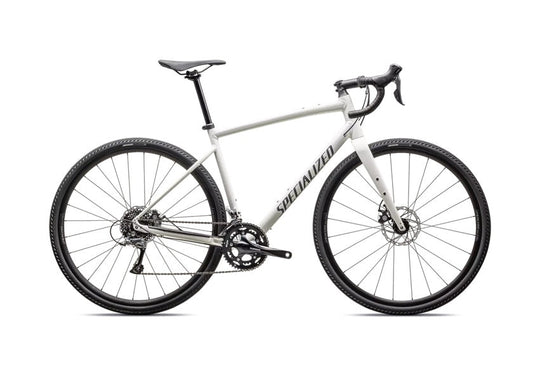 Specialized Diverge E5 shown in  Gloss Dune White / Ashen.