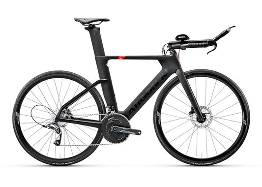 Argon 18 E-117 Tri Disc SRAM FORCE Tri Bike 22  shown in Matte Black