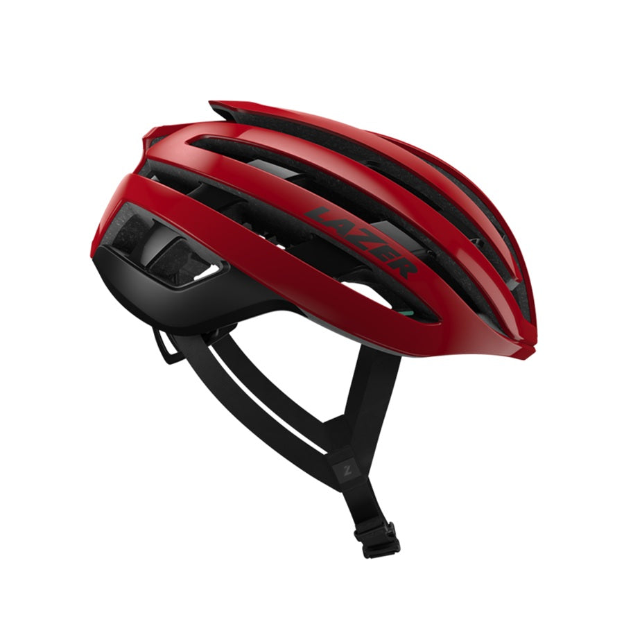 Lazer Z1 KinetiCore Helmet shown in Metallic Red.