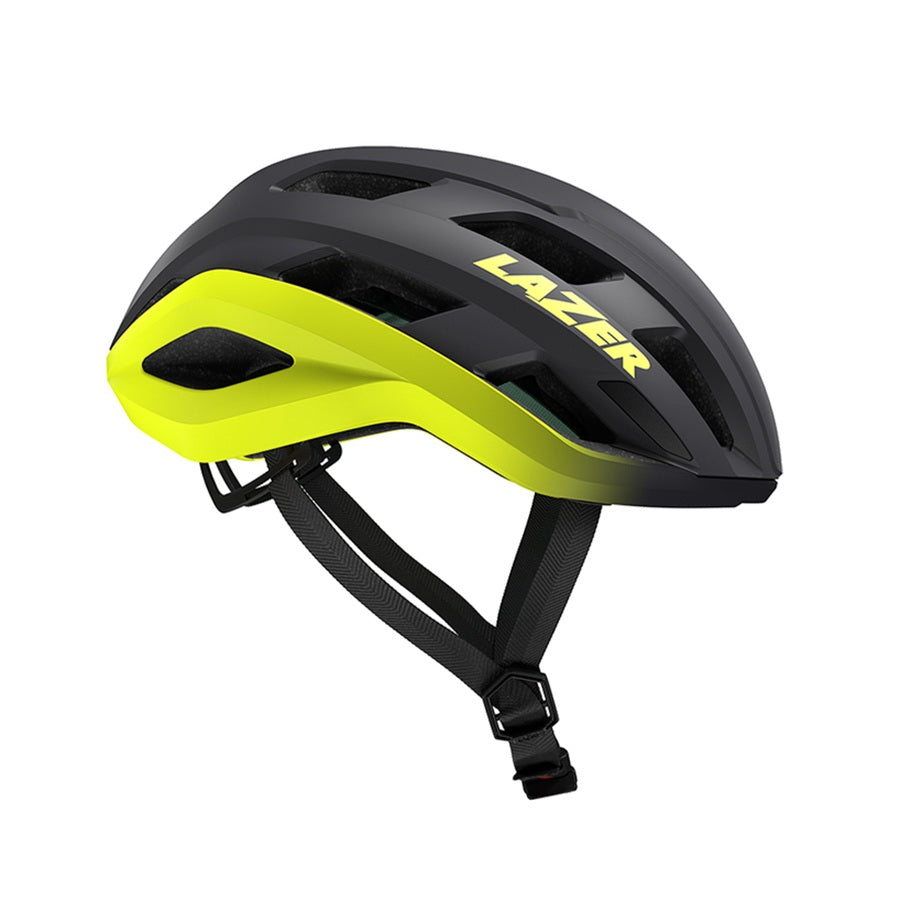 Lazer Strada Kineticore shown in Matte Grey Flas Yellow.