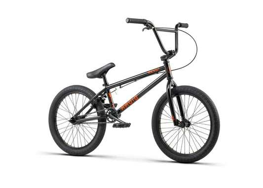 Radio revo BMX shown in black with orange details.