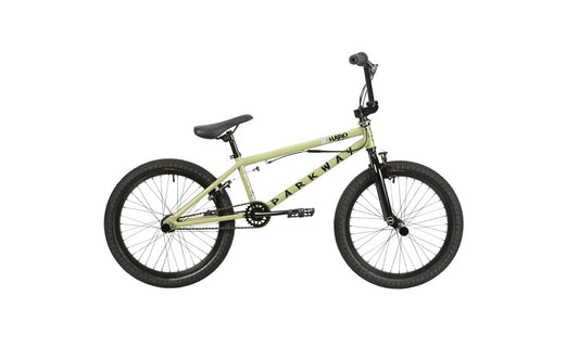 Light green bicycle on a white background