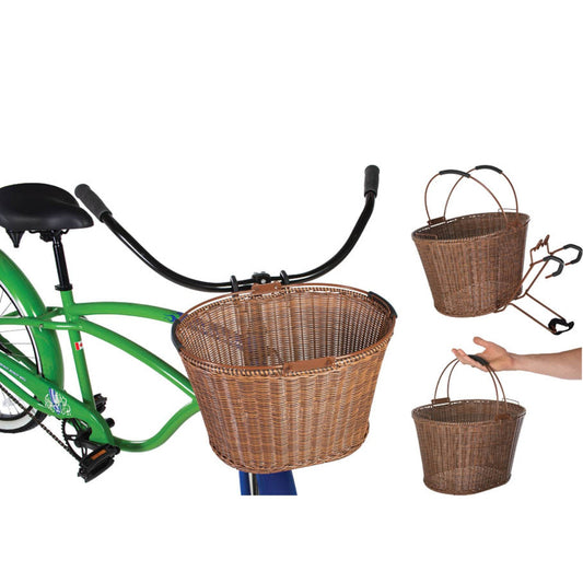 St. Lawrence Wicker Bicycle Basket