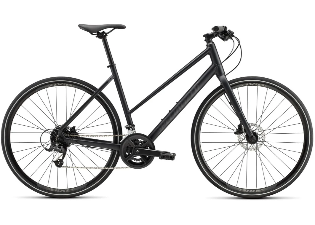 specialized sirrus 20 step-through shown in black