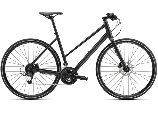 specialized sirrus 20 step-through shown in black