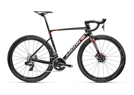 Argon 18 sum pro road bike with sram force etap charcoal with red accents